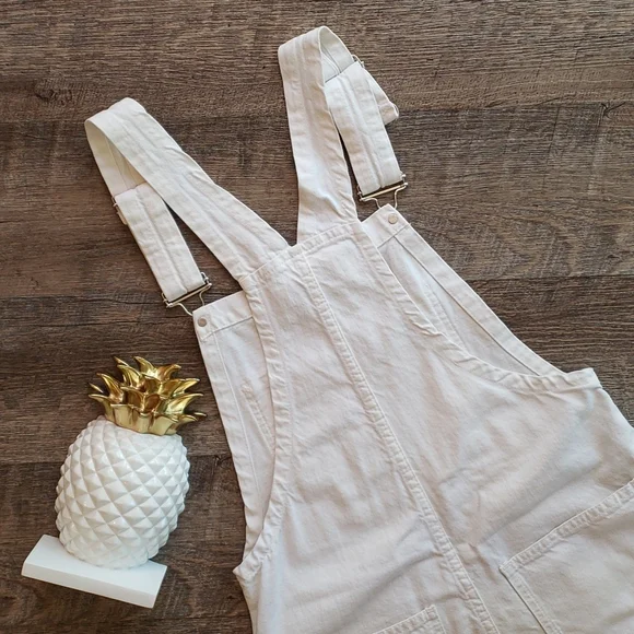 Zara Woman Premium Denim The Dungaree Overalls - Picture 7 of 9